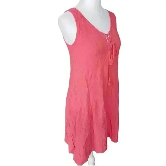 Paperdoll Asymmetrical Rayon Sleeveless Mini Dress - Picture 4 of 8